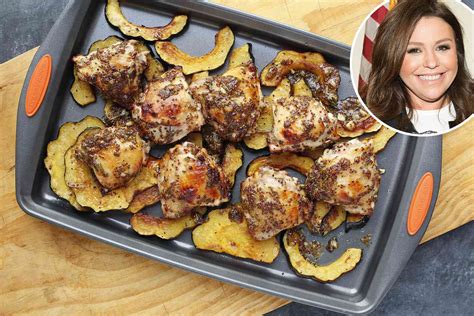 Rachael Ray's Roast Squash and Chicken Thighs Recipe