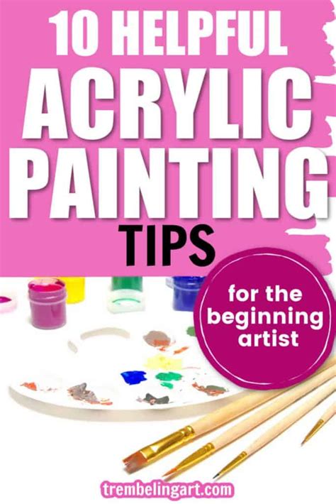 40 Simple Acrylic Painting Tips ( For Beginners) - Trembeling Art