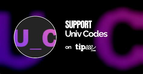 Univ Codes – Tipeee