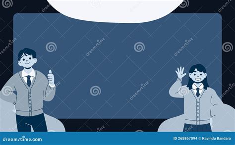 Simple Minimalist Simple Virtual Background Stock Illustration - Illustration of brand, drawing ...