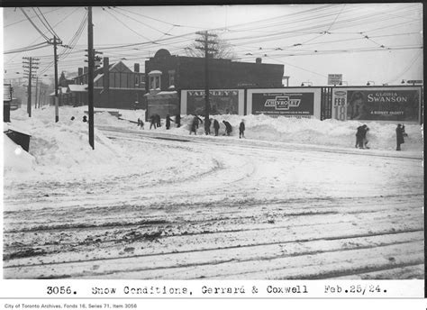 Vintage Photographs of Toronto Snow Storms and Aftermaths