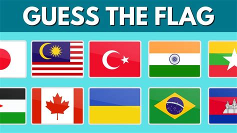 Guess And Learn 50 Flags! Flag Quiz - YouTube