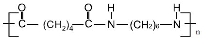 Nylon 6, 6 is a condensation polymer whose structure is as follows. Draw the structures of the ...