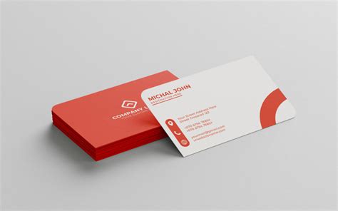 Minimalist Business Card Template Design - TemplateMonster