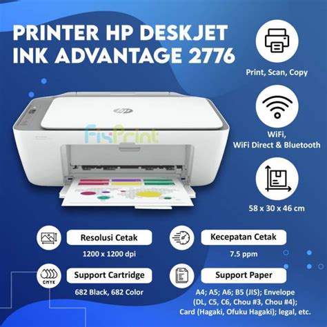 Promo Printer HP Deskjet 2776 WiFi All in One Print Scan Copy WiFi Bluetooth Diskon 29% di ...