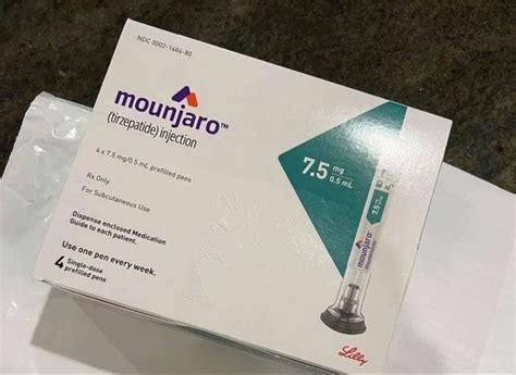 Mounjaro 7.5mg 0.5mL Tirzepatide Injection Prefilled Pen weightloss ...