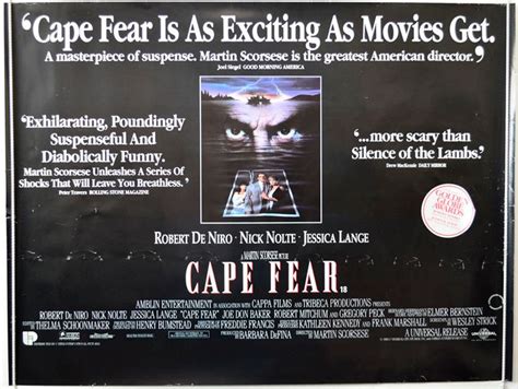 Cape Fear (quotes version) - Original Cinema Movie Poster From ...