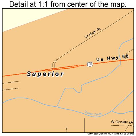 Superior Arizona Street Map 0471300