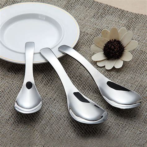 Aliexpress.com : Buy 1pc Stainless Steel Soup Spoons Round Earl Dinner ...