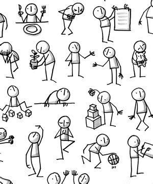 Stick drawings, Stick figure drawing, Sketch notes