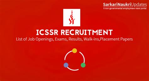 Indian Council of Social Science Research - ICSSR Recruitment