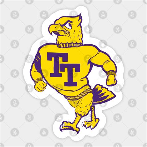 TN Tech Vintage Mascot Logo - Golden Eagles - Sticker | TeePublic