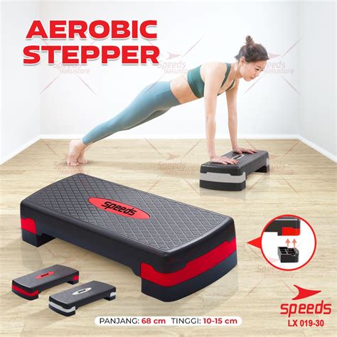 Jual SPEEDS Papan Senam Aerobik 2 Tingkatan Aerobic Stepper Alat ...