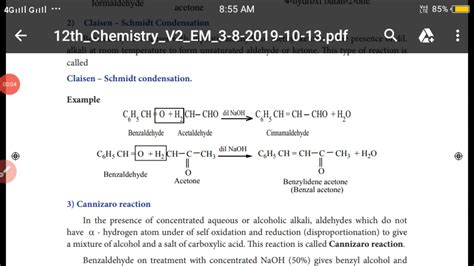 Reactions of Benzaldehyde - YouTube