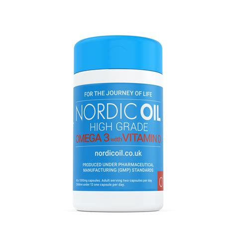 Nordic Supplements 1000 mg Pharmaceutical Grade Omega 3 Fish Oil with - Nordic Oil