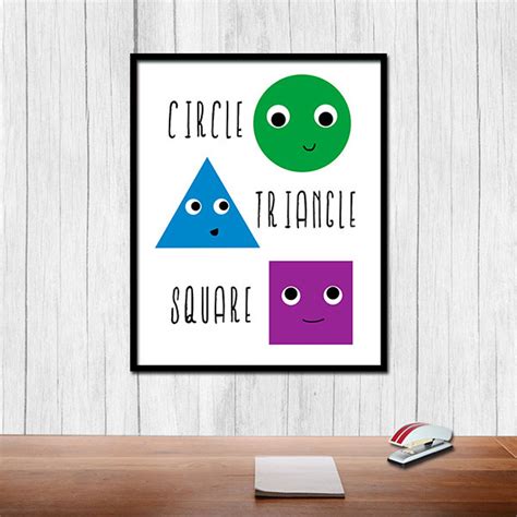 Classroom Decor Shapes Poster Digital Download Learn Shape - Etsy