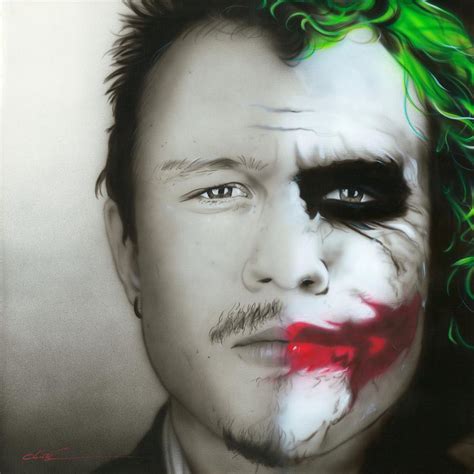 ' Heath Ledger / Joker ' Painting by Christian Chapman Art