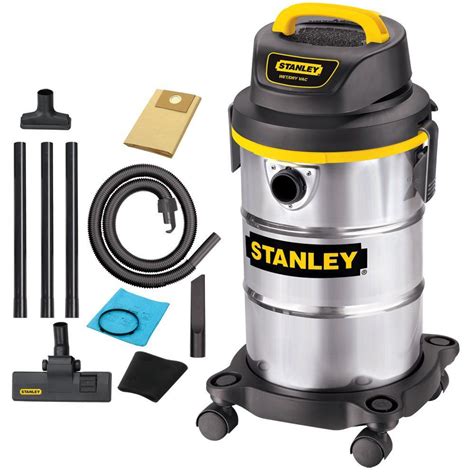 Stanley 5 Gallon 4.5 Peak HP Stainless Steel Wet/Dry Vacuum - Tools - Wet Dry Vacs - Wet-Dry Vacuums