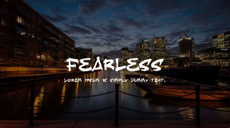 Fearless Font : Download Free for Desktop & Webfont