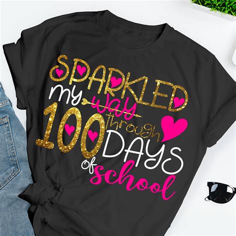 Sparkled through 100 days svg 100th day svg teacher svg | Etsy | 100 ...