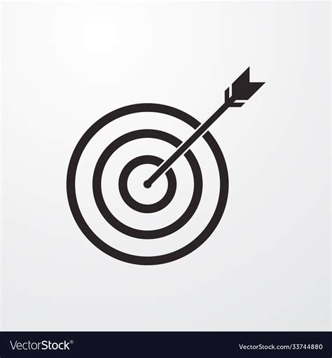 Target sign icon Royalty Free Vector Image - VectorStock