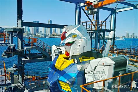 Giant (59ft) robot Gundam on display in Yokohama, Japan