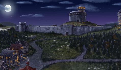 Mike Gardner's Concept Art: Game of Thrones Ascent Cityscape Night