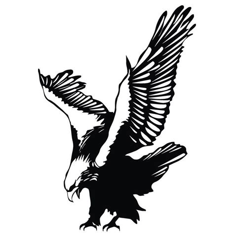 Diving Eagle Vinyl Wall Art Decal (BlackEasy to apply! You will get the instruction!Dimensions ...