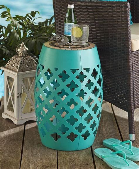 The Mosaic Top Metal Accent Stool adds contemporary style and versatility to your home. It has a ...