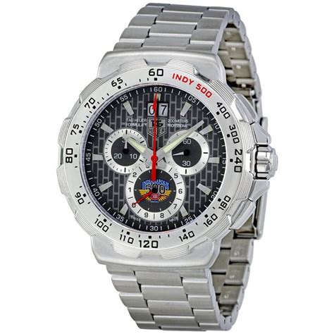 Shop Tag Heuer Men's Steel 'Formula 1 Indy 500' Chronograph Watch - Free Shipping Today ...