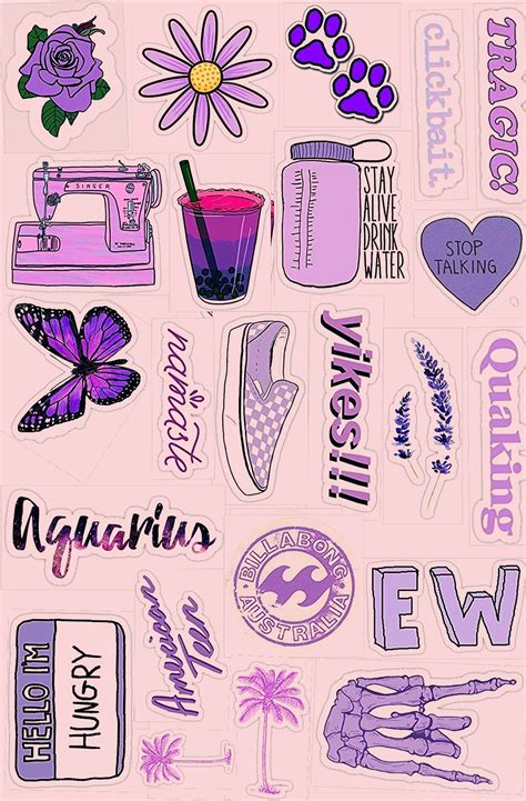 Aesthetic Stickers Printable Hd at Tim Brown blog