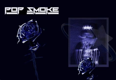 Two pop smoke covers I made using the rose from the official album. : freshalbumart