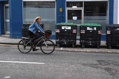 Blue denim jacket | EdinburghCycleChic | Flickr