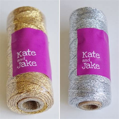 Gold Bakers Twine silver bakers twine Metallic Gold by Kateandjake