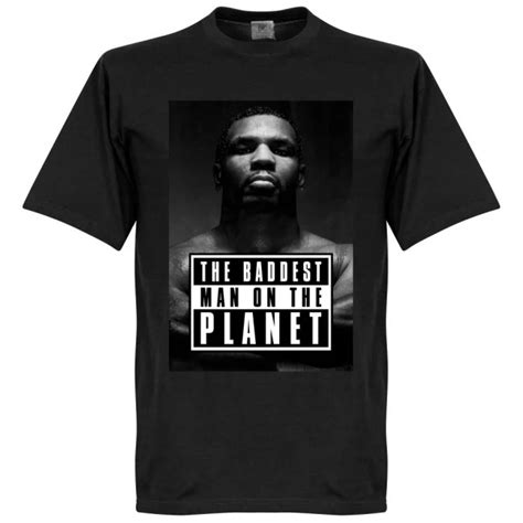 Young Boxing Champion Mike Tyson Portrait Printed Fans Summer Cotton Short Sleeve O-neck Mens T ...