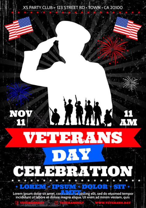 VETERANS DAY POSTER Template | PosterMyWall