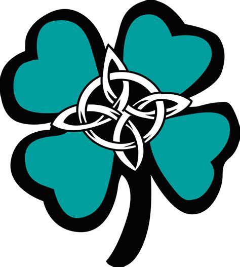 Celtic Four Leaf Clover Wall Sticker - TenStickers