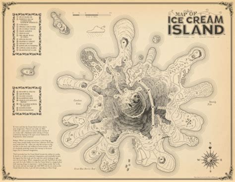 MapCarte 129/365: Ice Cream Island by As the Crow Flies cARTography, 2013 | Commission on Map Design