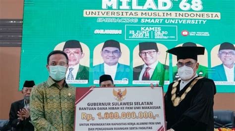 Universitas Muslim Indonesia Dapat Hibah Rp1 Miliar dari Pemprov Sulsel