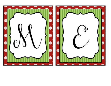 Printable Merry Christmas Banner Letters – BESTHOMISH