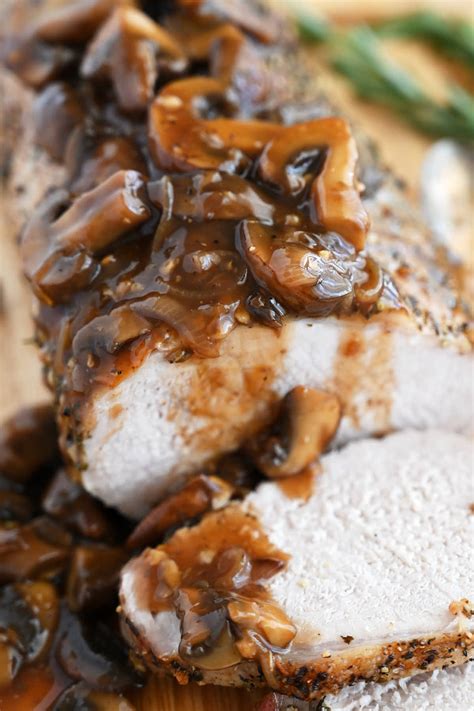 The Ultimate Pork Loin Roast with Mushroom Sauce - Craving Tasty