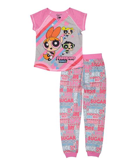 Powerpuff Girls Pink Pajama Set - Girls Pajama Set, Pajama Pants, Pink Pajamas, Powerpuff Girls ...