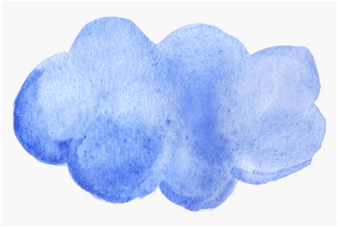 Watercolor Cloud - Clouds Drawing With Color, HD Png Download , Transparent Png Image - PNGitem