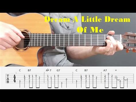 Dream A Little Dream Of Me - Fingerstyle guitar with tabs Acordes - Chordify