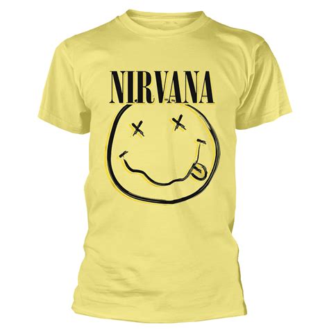 Nirvana 'Inverse Smiley' (Yellow) T-Shirt | Eyesore Merch