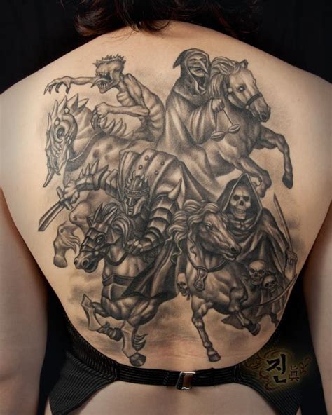 Four Horsemen of the Apocolypse by Jin O: TattooNOW