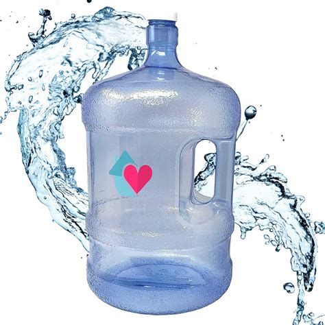 Buy LavoHome 5 Gallon Water Bottle With Screw Cap, Reusable 5 Gallon ...