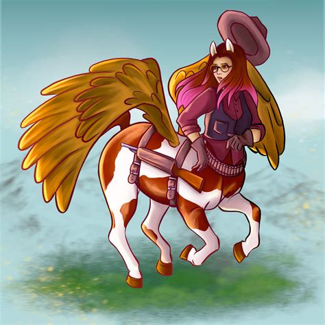 ArtStation - Centaur Pegasus Self-Portrait