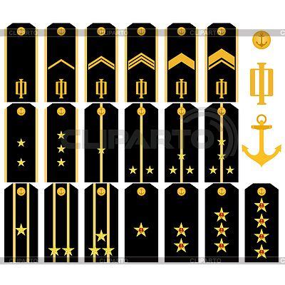 Shoulder straps of Russian Navy | Stock Vector Graphics | ID 3441355 Military Ranks, Military ...