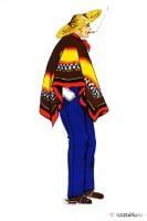 Traditional Huaso costume from Chile.